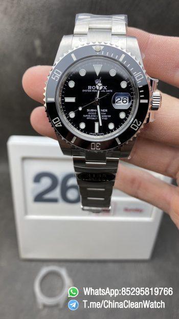 Clean Watch Rolex Submariner Date 116610LN Black Dial Black Ceramic Bezel 904L Steel Case Oyster Bracelet SA3135 Movement