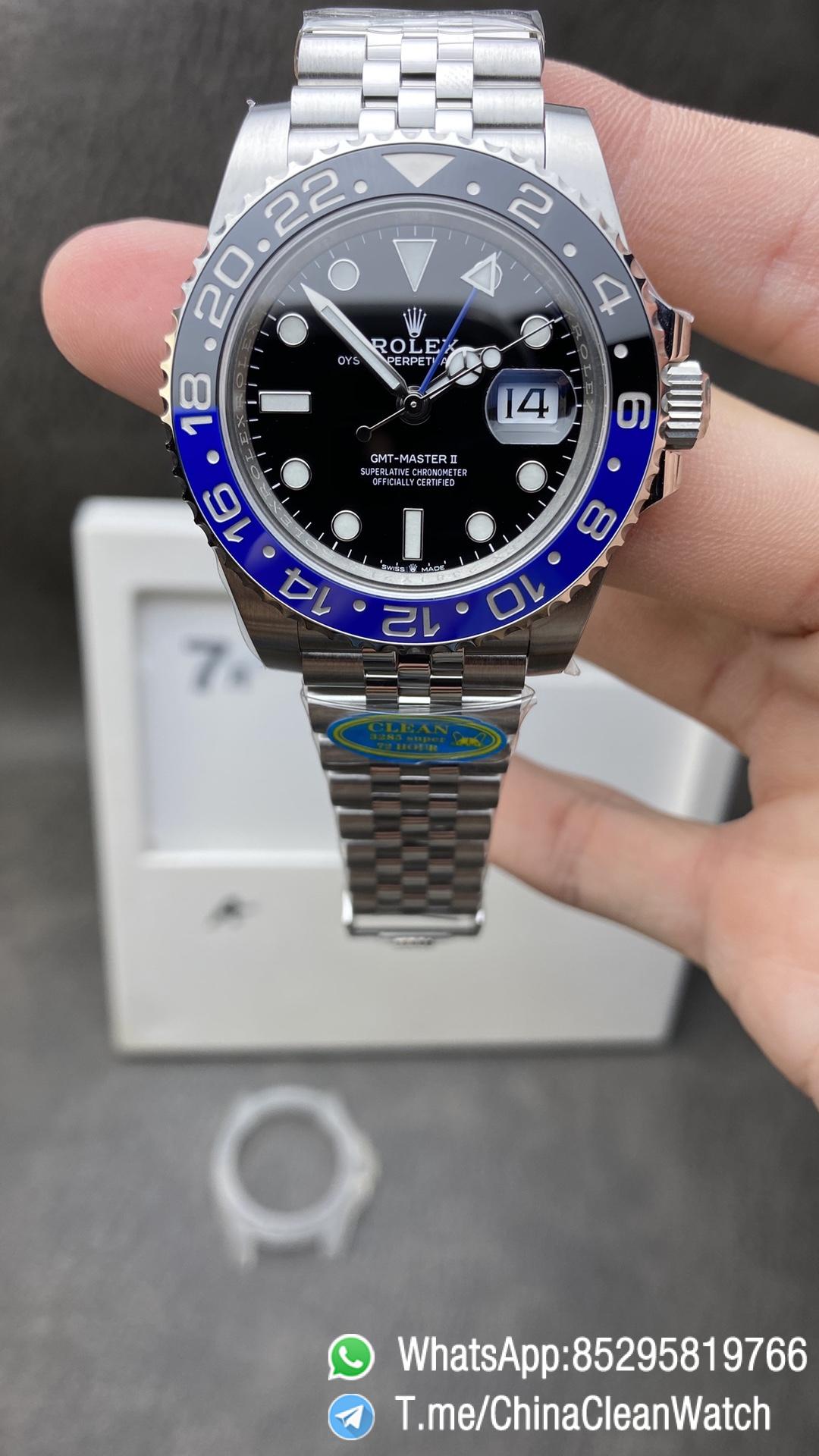 Clean Factory GMT Master II 126710BLNR Batgirl Blue Black Ceramic Bezel Black Dial DD3285 72 Hours Power Reserve CHS Jubilee Bracelet Clean Factory GMT Master II 126710BLNR Batgirl Blue Black Ceramic Bezel Black Dial DD3285 72 Hours Power Reserve CHS Jubilee Bracelet