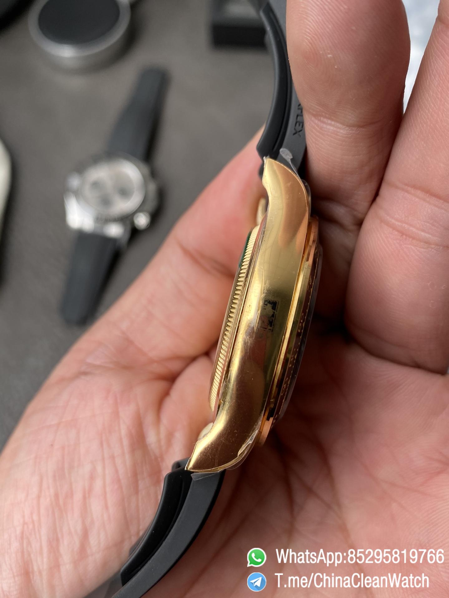 Clean Factory Watch Rolex Daytoan 126518 Yellow Gold Dial Black Ceramic Bezel Oysterflex Strap SH4131 Movement 006 Clean Factory Watch Rolex Daytoan 126518 Yellow Gold Dial Black Ceramic Bezel Oysterflex Strap SH4131 Movement 006