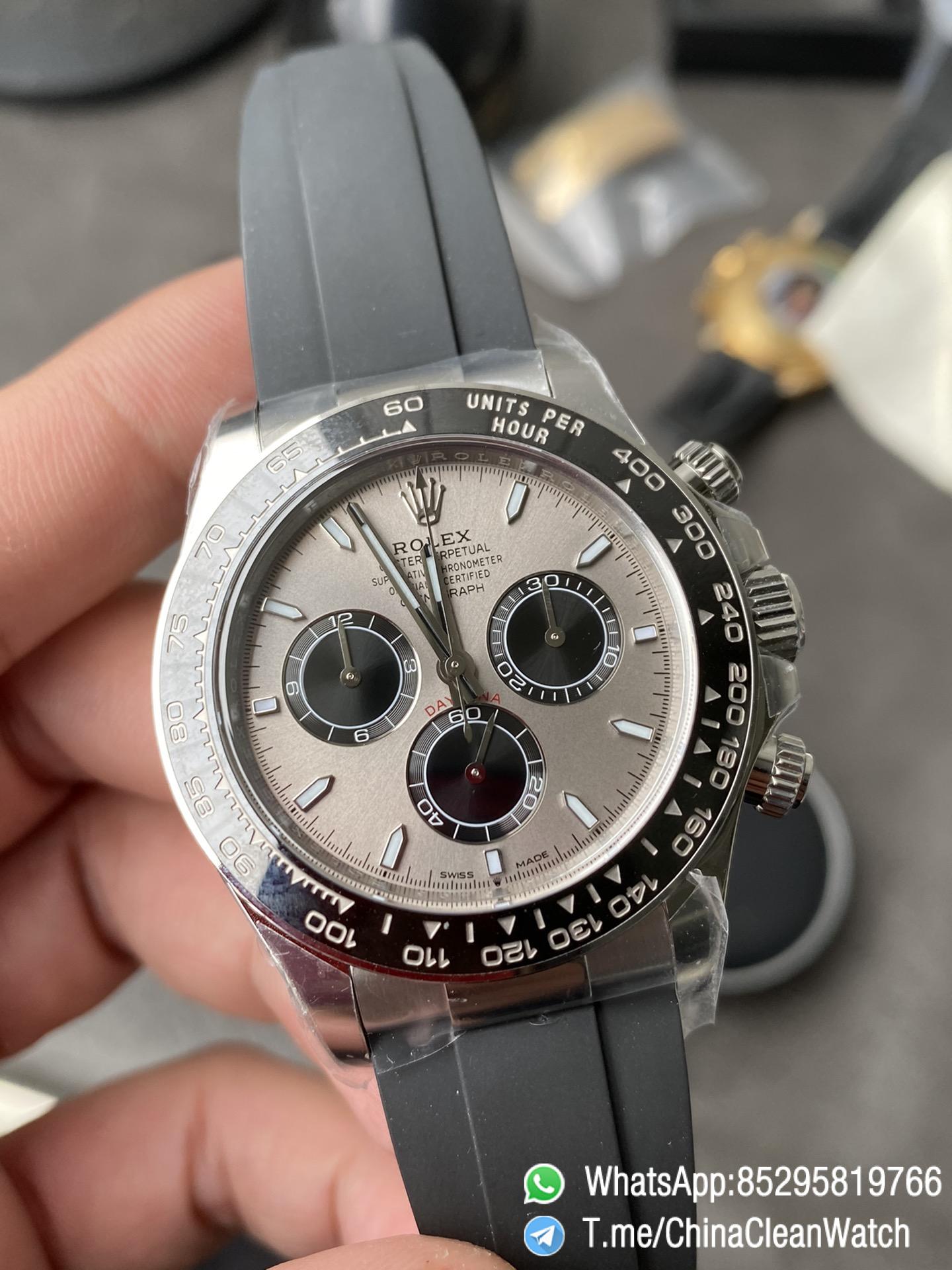 Clean Factory Watch Rolex Daytona 126519 Grey Dial 904L Stainless Steel Oysterflex Strap SH4131 Movement 72 Hours Power Reserve 01 Clean Factory Watch Rolex Daytona 126519 Grey Dial 904L Stainless Steel Oysterflex Strap SH4131 Movement 72 Hours Power Reserve 01