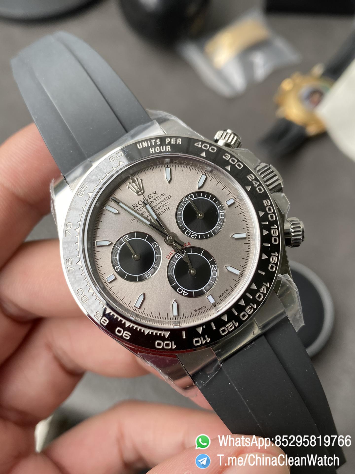 Clean Factory Watch Rolex Daytona 126519 Grey Dial 904L Stainless Steel Oysterflex Strap SH4131 Movement 72 Hours Power Reserve 02 Clean Factory Watch Rolex Daytona 126519 Grey Dial 904L Stainless Steel Oysterflex Strap SH4131 Movement 72 Hours Power Reserve 02