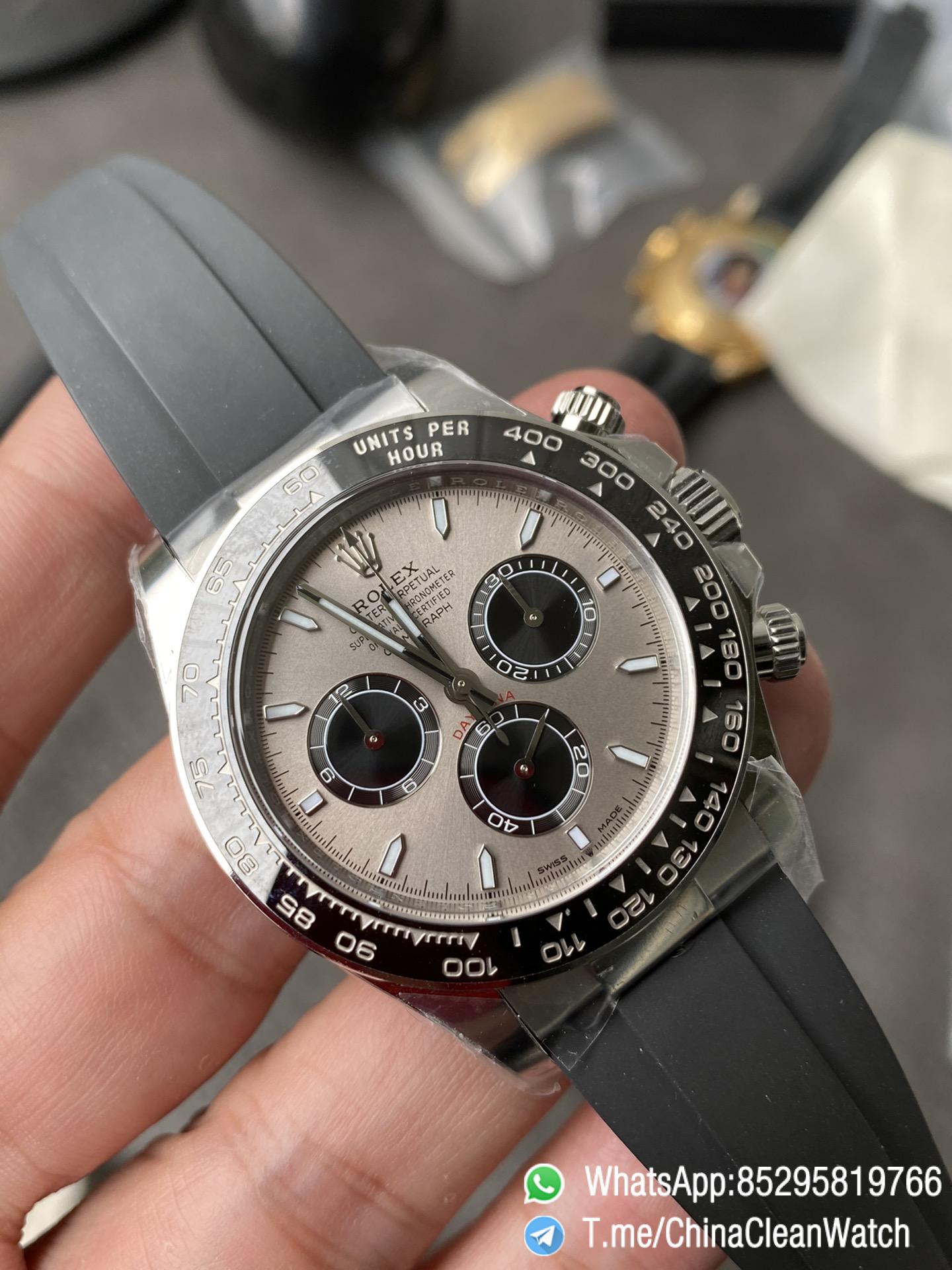 Clean Factory Watch Rolex Daytona 126519 Grey Dial 904L Stainless Steel Oysterflex Strap SH4131 Movement 72 Hours Power Reserve 03 Clean Factory Watch Rolex Daytona 126519 Grey Dial 904L Stainless Steel Oysterflex Strap SH4131 Movement 72 Hours Power Reserve 03