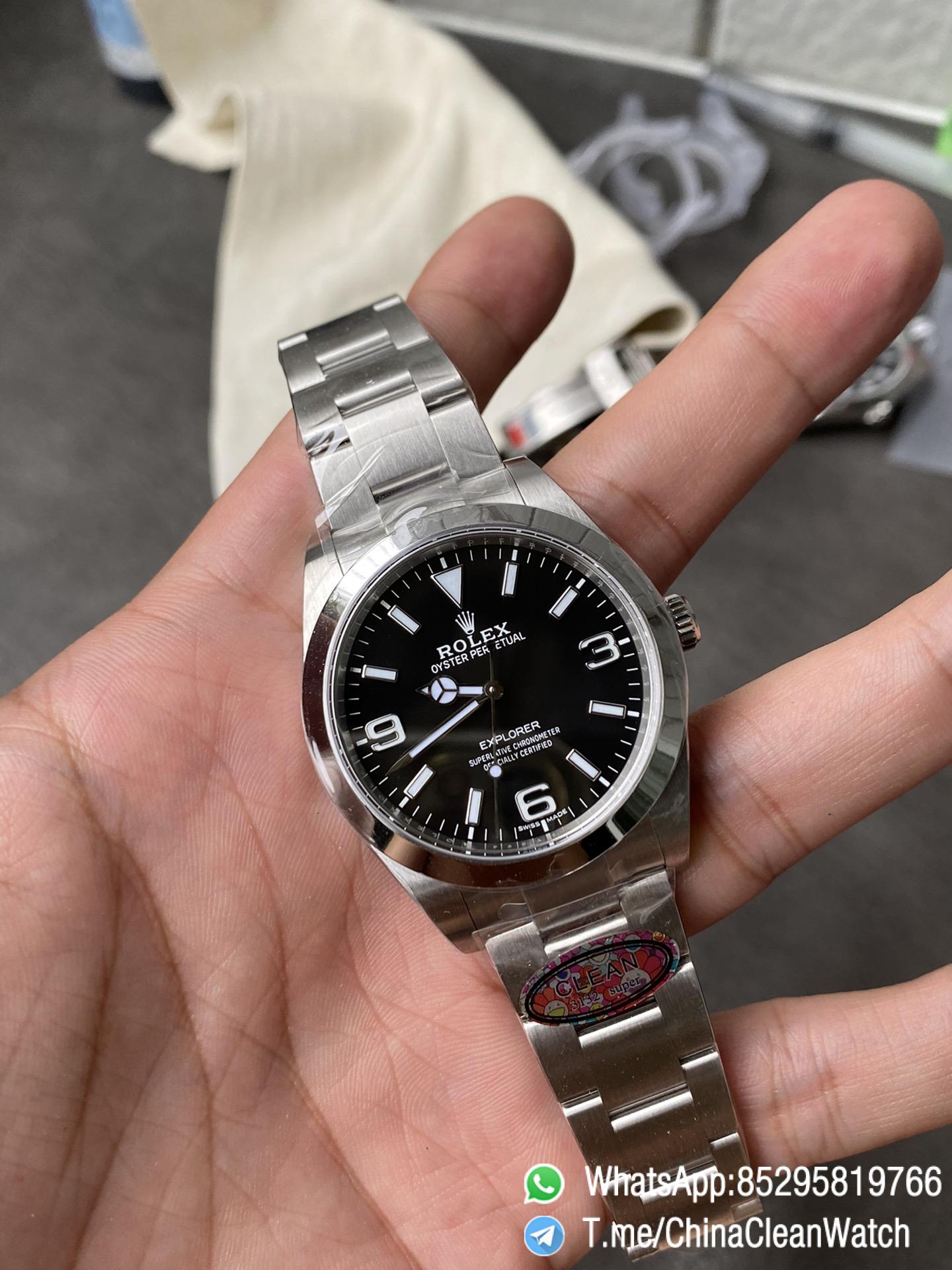 Clean Factory Watch Rolex Explorer 214270 39mm Black Dial 904L OysterSteel Case Oyster Bracelet VR3132 Movement 04 Clean Factory Watch Rolex Explorer 214270 39mm Black Dial 904L OysterSteel Case Oyster Bracelet VR3132 Movement 04