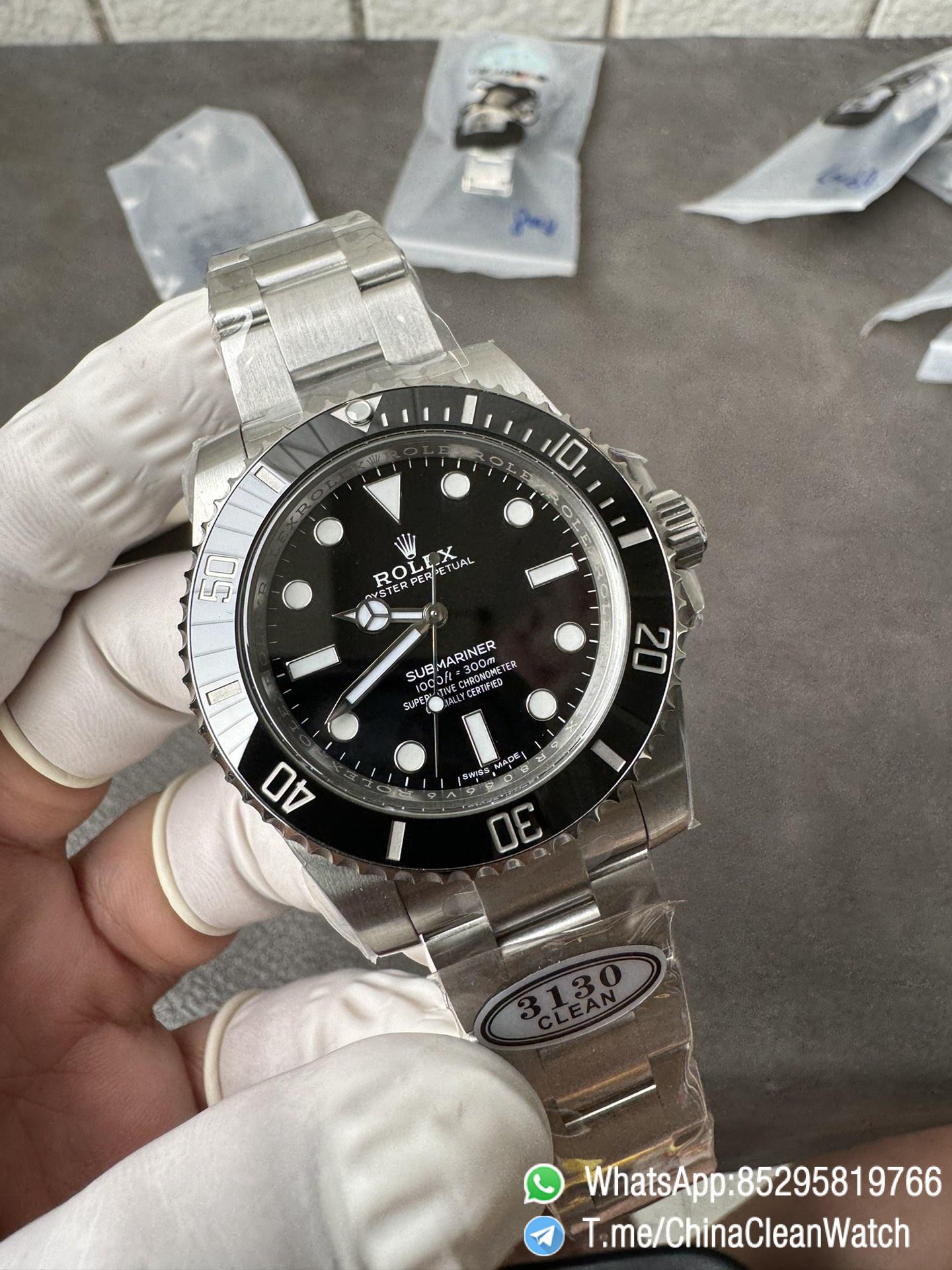 Clean Factory Watch Submariner 114060 No Date Black Ceramic Black Dial 904L Steel VR3130 Movement 01 Clean Factory Watch Submariner 114060 No Date Black Ceramic Black Dial 904L Steel VR3130 Movement 01