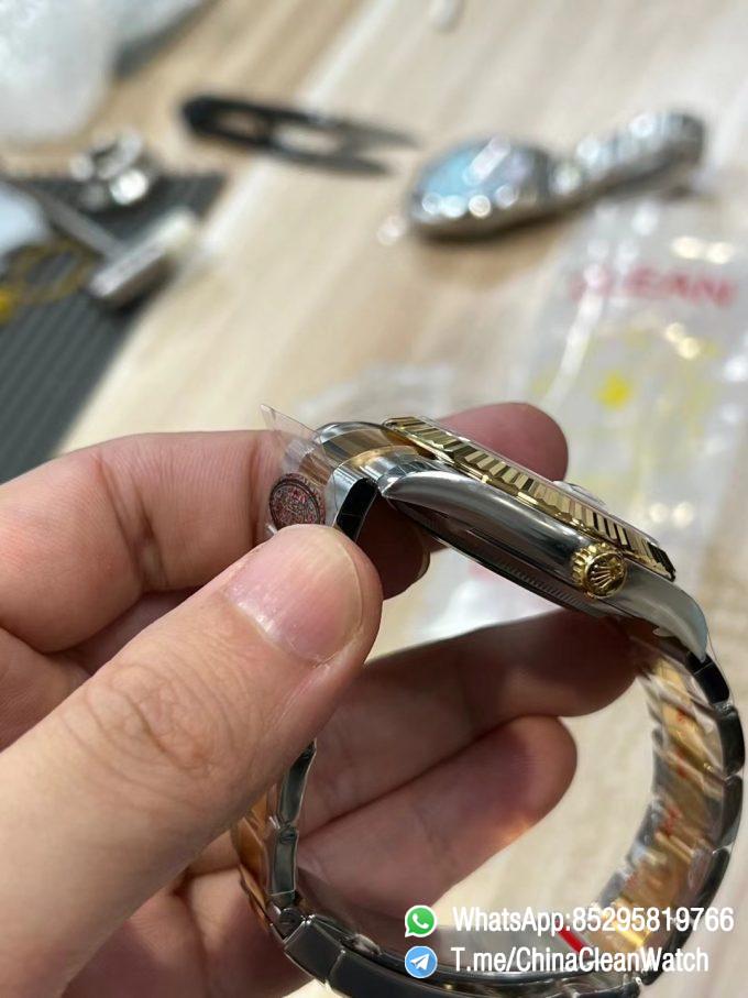 Clean Factory Watches Rolex DateJust 41mm m126333 0021 Yellow Gold Motif Dial Oyster Bracelet 3235 Movement 06