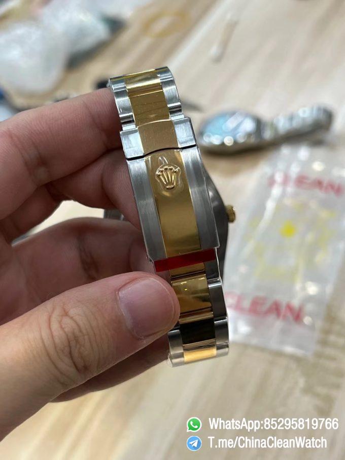 Clean Factory Watches Rolex DateJust 41mm m126333 0021 Yellow Gold Motif Dial Oyster Bracelet 3235 Movement 07