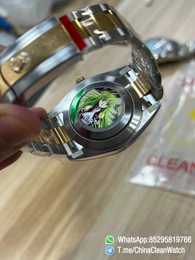 Clean Factory Watches Rolex DateJust 41mm m126333 0021 Yellow Gold Motif Dial Oyster Bracelet 3235 Movement 08