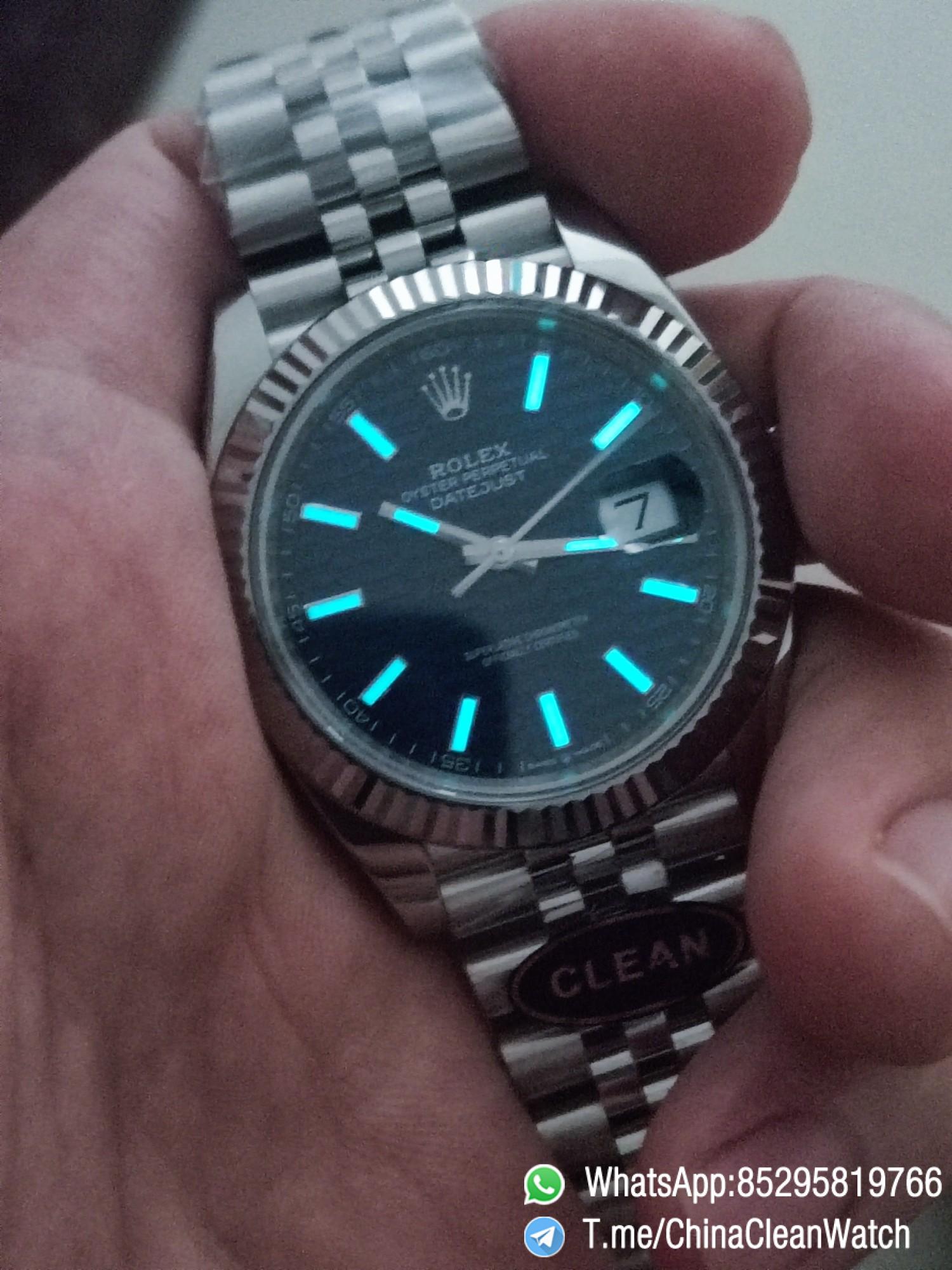 Clean Factory Rolex DateJust 41 126334 Bright Blue Fluted Motif Dial on Jubilee Bracelet Superclone 3235 Movement 05 Clean Factory Rolex DateJust 41 126334 Bright Blue Fluted Motif Dial on Jubilee Bracelet Superclone 3235 Movement 05