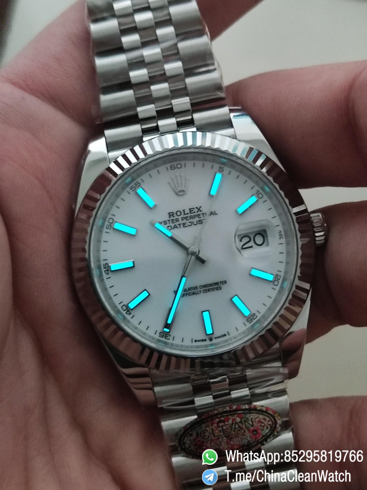 Clean Factory Rolex Datejust 41mm 126334 0010 White Dial 904L Steel Case Jubilee Bracelet DD3235 Movement 04 Clean Factory Rolex Datejust 41mm 126334 0010 White Dial 904L Steel Case Jubilee Bracelet DD3235 Movement 04