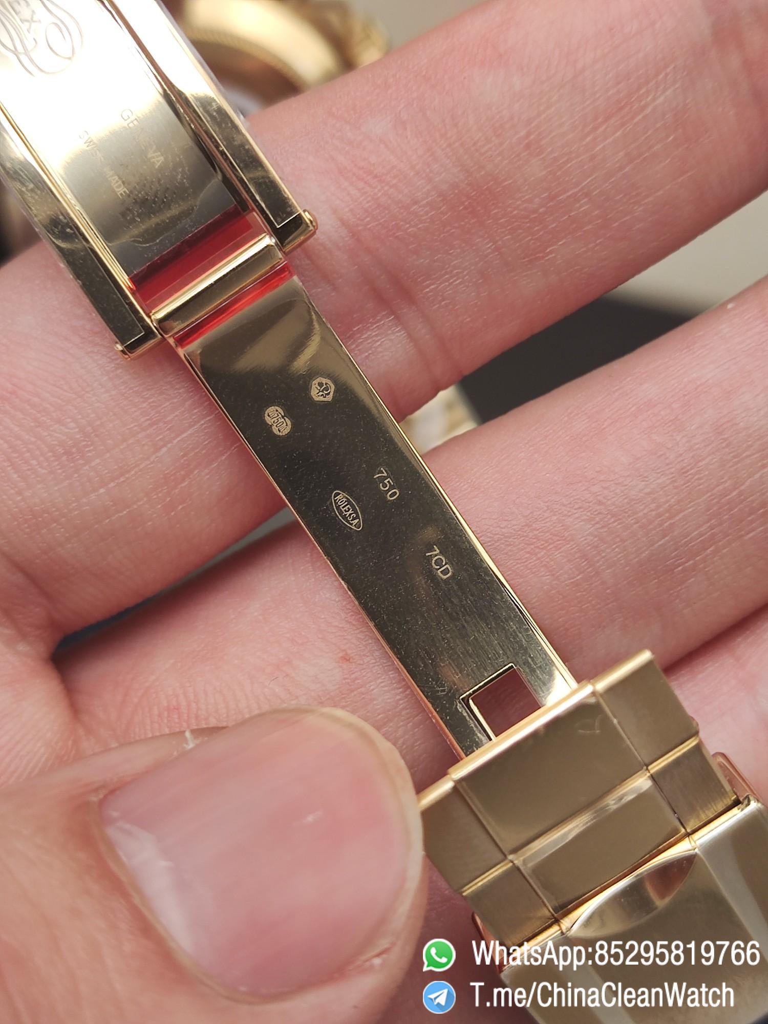 Clena Factory Rolex Daytona 116508 Yellow Gold Case Bracelet DD4130 Movement Black Dial Diamond Markers 08 Clena Factory Rolex Daytona 116508 Yellow Gold Case Bracelet DD4130 Movement Black Dial Diamond Markers 08