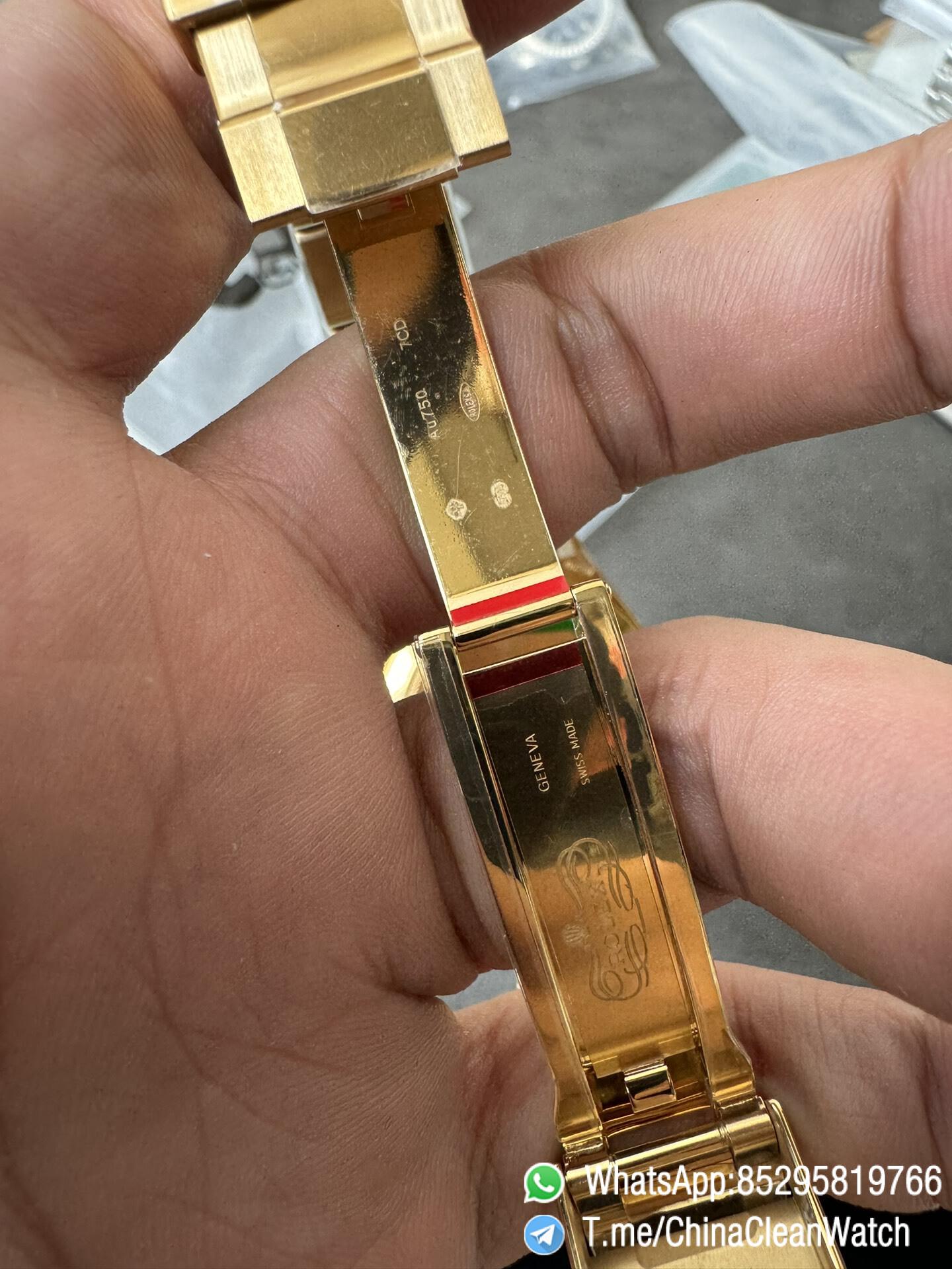 Clean Factory Daytona 116508 Yellow Gold Case Bracelet Black Dial with Yellow Sub Dial Red Chrono Second Hand DD4131 Movement 09 Clean Factory Daytona 116508 Yellow Gold Case Bracelet Black Dial with Yellow Sub Dial Red Chrono Second Hand DD4131 Movement 09