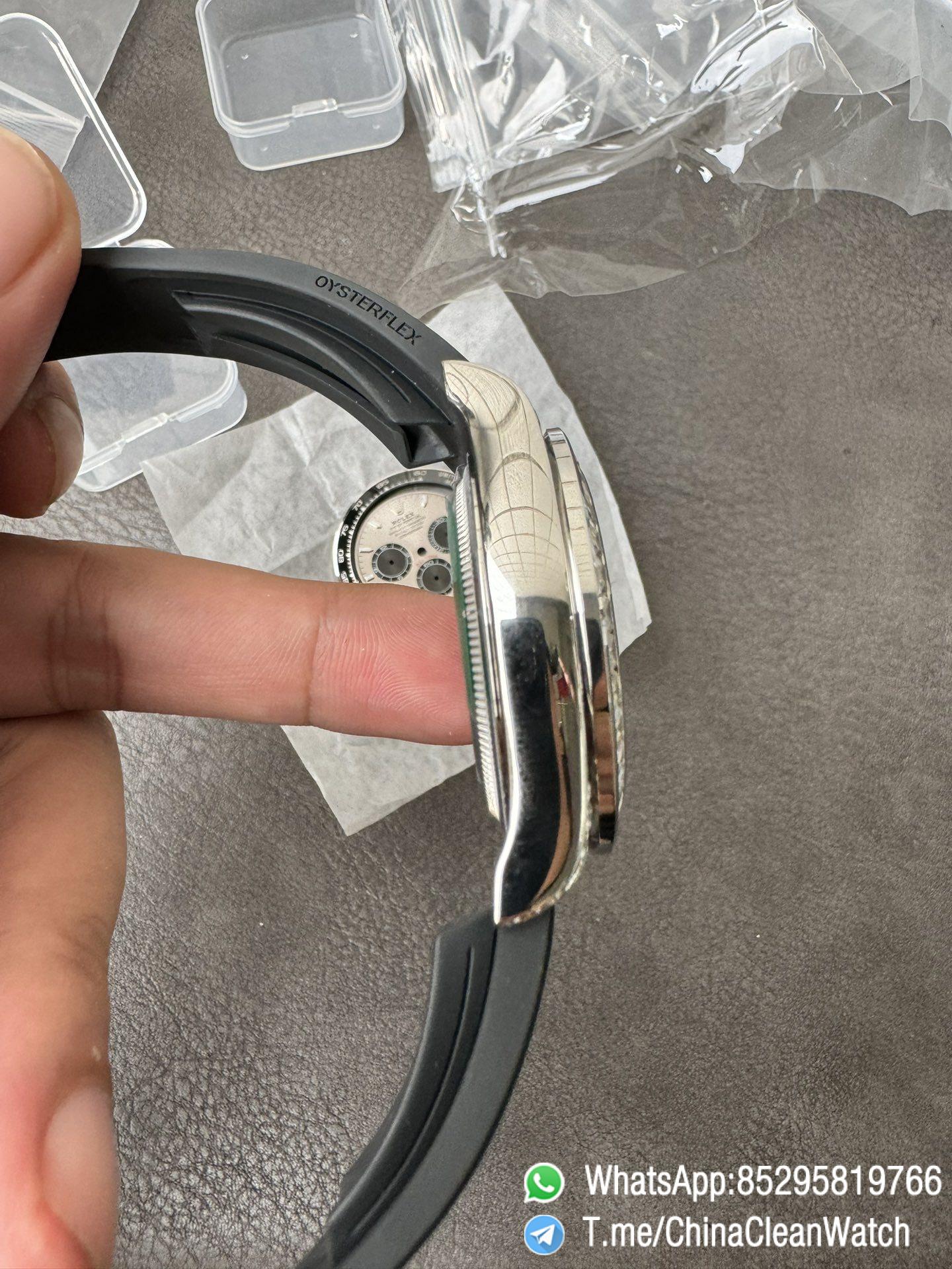 Clean Factory Rolex Daytona 126539TBR Diamonds Bezel Silver Dial with Diamonds Markers ShangHai 4131 Caliber 09 Clean Factory Rolex Daytona 126539TBR Diamonds Bezel Silver Dial with Diamonds Markers ShangHai 4131 Caliber 09