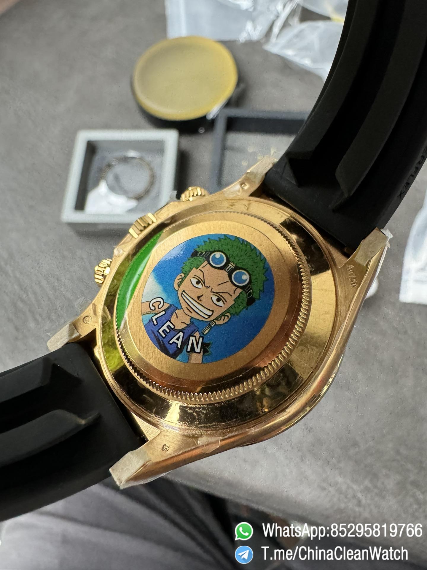 Clean Factory Rolex Daytona Eye Of The Tiger 116588TBR Wrapped 18K Yellow Gold Diamonds Dial Bezel DD4130 Movement 07 Clean Factory Rolex Daytona Eye Of The Tiger 116588TBR Wrapped 18K Yellow Gold Diamonds Dial Bezel DD4130 Movement 07