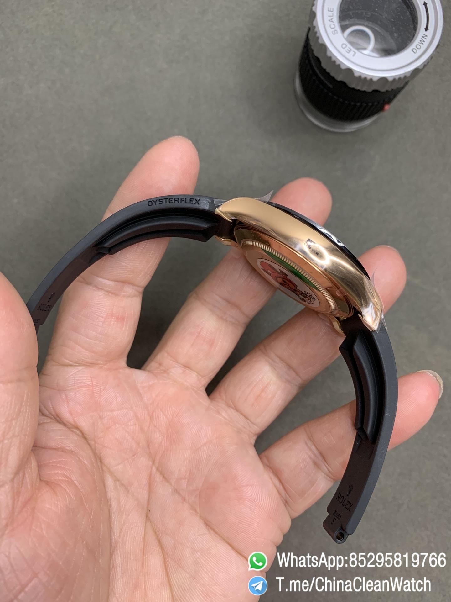 CF Daytona 116515 Rose Gold Case Black Dial with Diamonds Markers on Oysterflex Strap DanDong 4130 Movement 04 CF Daytona 116515 Rose Gold Case Black Dial with Diamonds Markers on Oysterflex Strap DanDong 4130 Movement 04