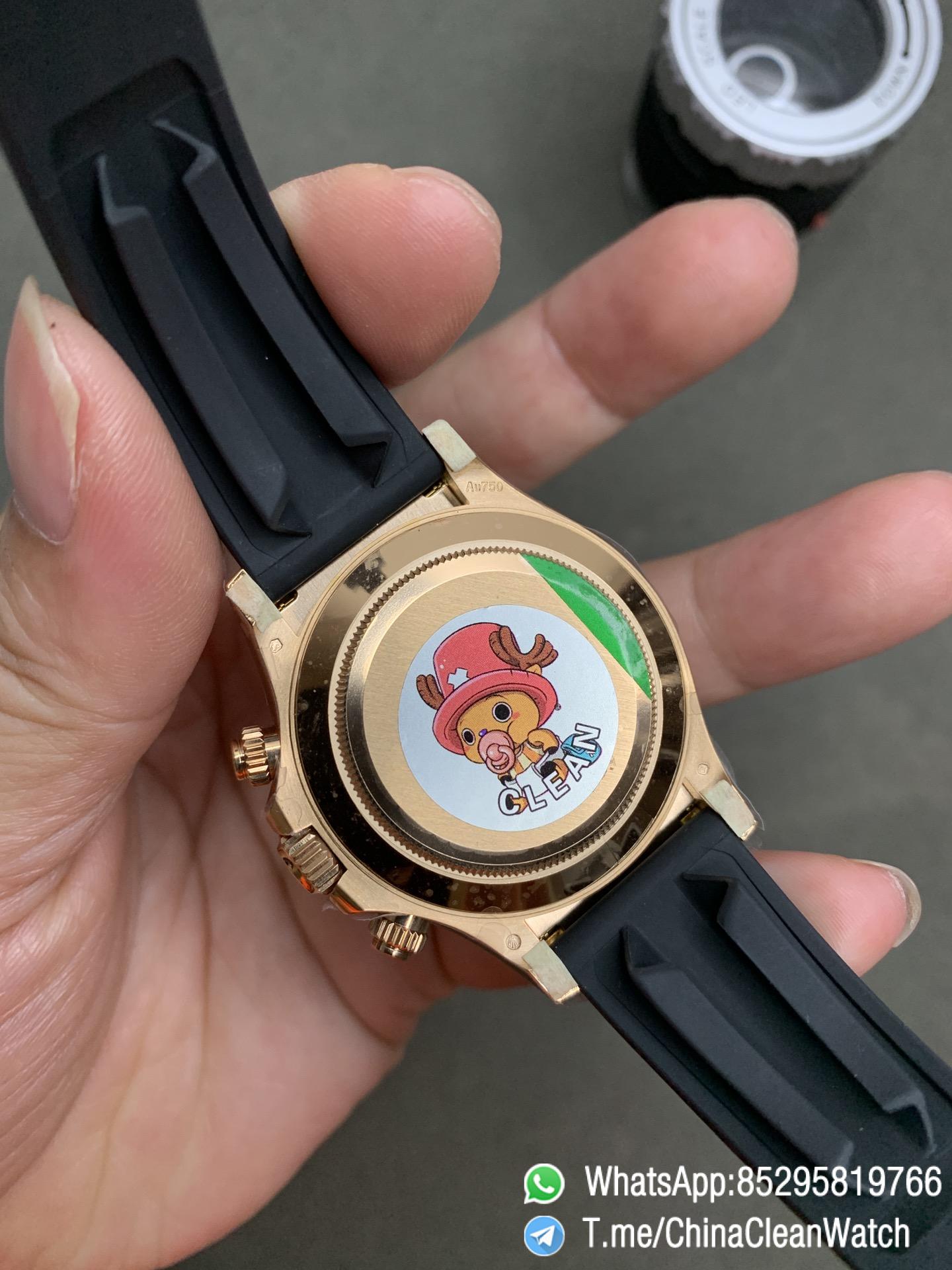 CF Daytona 116515 Rose Gold Case Black Dial with Diamonds Markers on Oysterflex Strap DanDong 4130 Movement 05 CF Daytona 116515 Rose Gold Case Black Dial with Diamonds Markers on Oysterflex Strap DanDong 4130 Movement 05