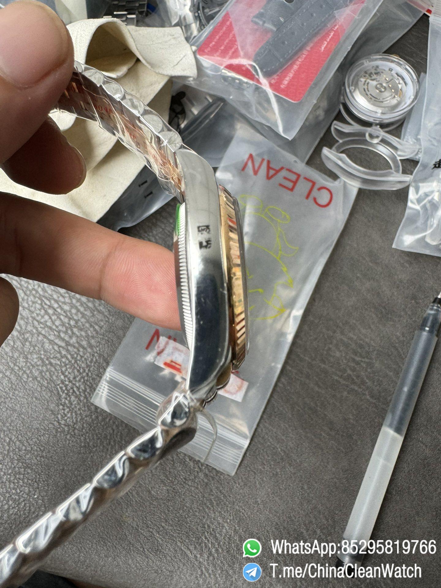 Clean Factory DateJust 36mm 126231 Wimbledon 904L Steel Grey Dial Green Roman Marker Two Tone Jubilee Bracelet SH3235 Movement 07 Clean Factory DateJust 36mm 126231 Wimbledon 904L Steel Grey Dial Green Roman Marker Two Tone Jubilee Bracelet SH3235 Movement 07