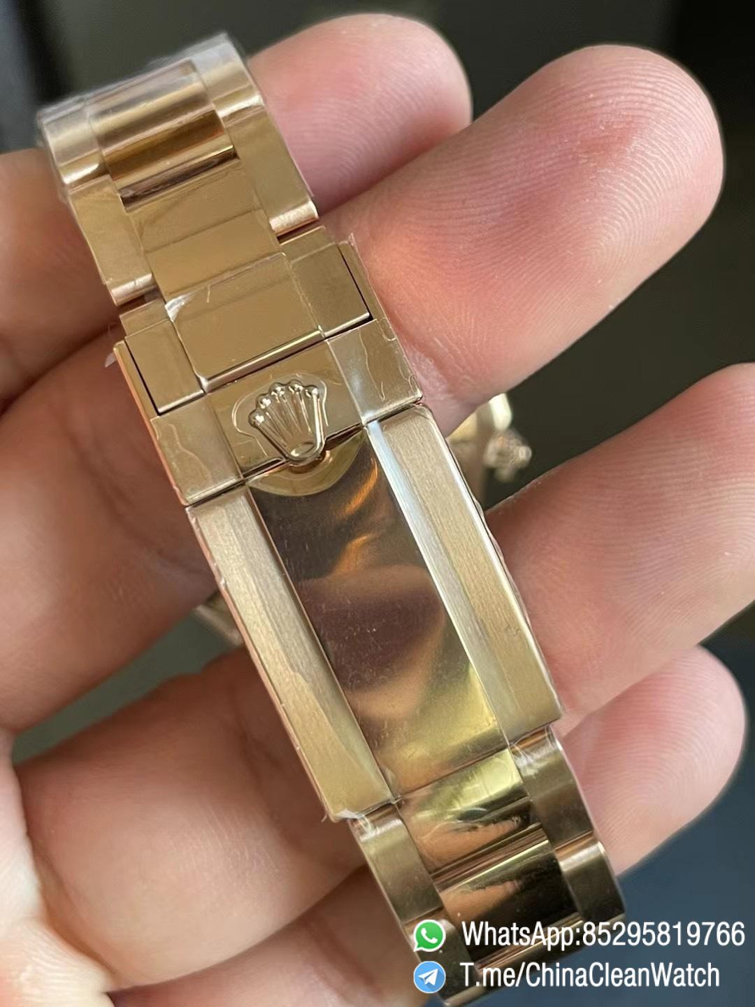 Clean Factory Daytona 116505 0011 Rose Gold Case Bracelet Chocolate Dial with Black Number Markers DD4130 Movement 08 Clean Factory Daytona 116505 0011 Rose Gold Case Bracelet Chocolate Dial with Black Number Markers DD4130 Movement 08