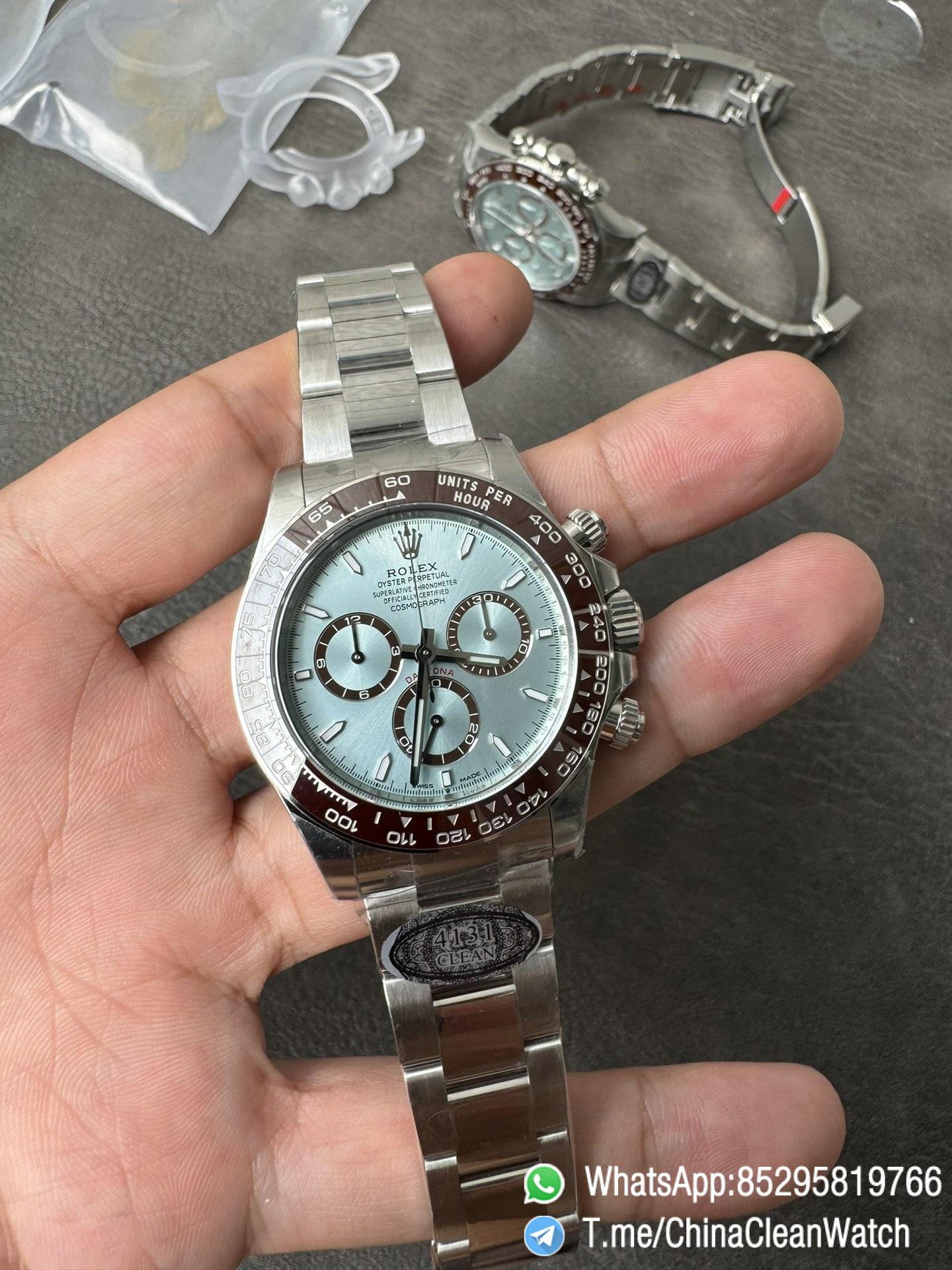 Clean Factory Daytona 126506 ICE Blue Dial Brown Ceramic Bezel SH4131 Movement 72 Hours Power Reserve 01 Clean Factory Daytona 126506 ICE Blue Dial Brown Ceramic Bezel SH4131 Movement 72 Hours Power Reserve 01