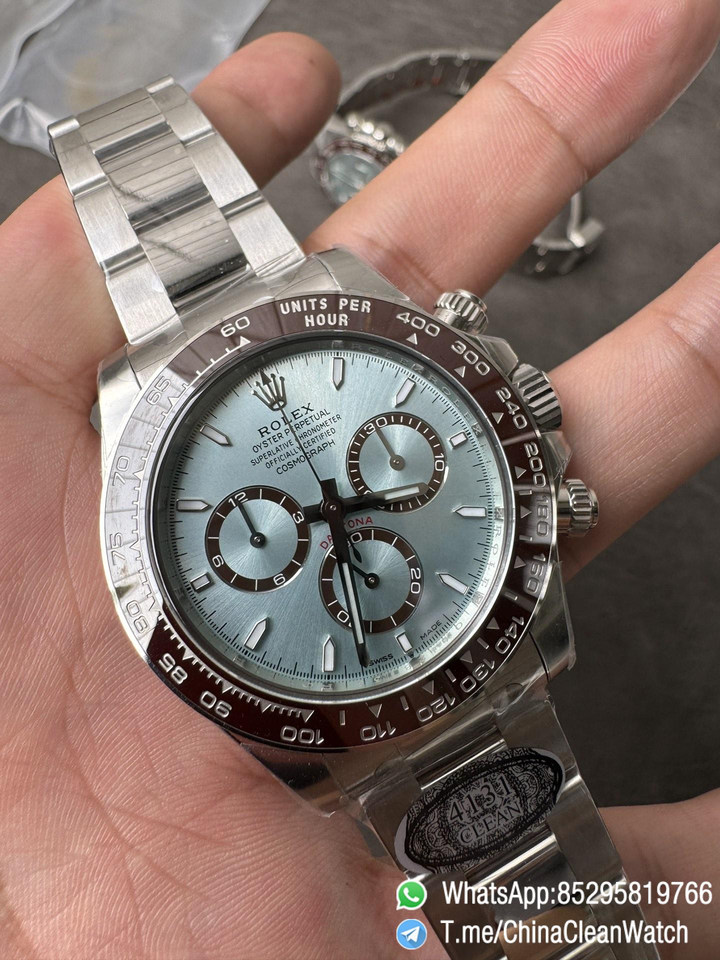 Clean Factory Daytona 126506 ICE Blue Dial Brown Ceramic Bezel SH4131 Movement 72 Hours Power Reserve 05 Clean Factory Daytona 126506 ICE Blue Dial Brown Ceramic Bezel SH4131 Movement 72 Hours Power Reserve 05