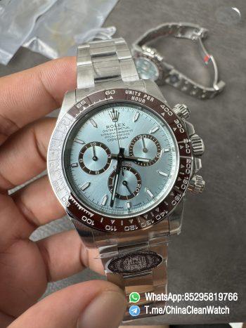 Clean Factory Daytona 126506 ICE Blue Dial Brown Ceramic Bezel SH4131 Movement 72 Hours Power Reserve 07