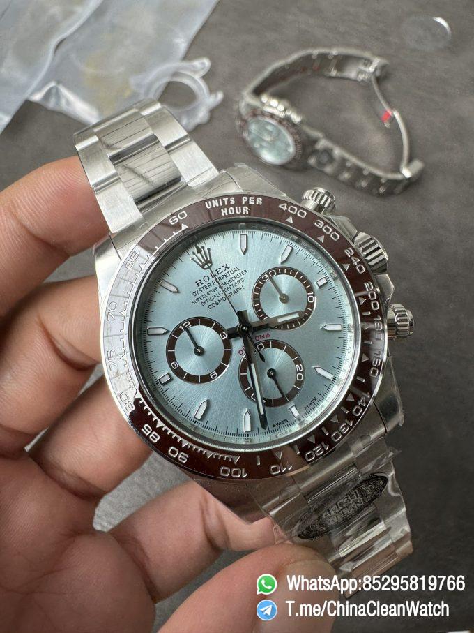 Clean Factory Daytona 126506 ICE Blue Dial Brown Ceramic Bezel SH4131 Movement 72 Hours Power Reserve 08