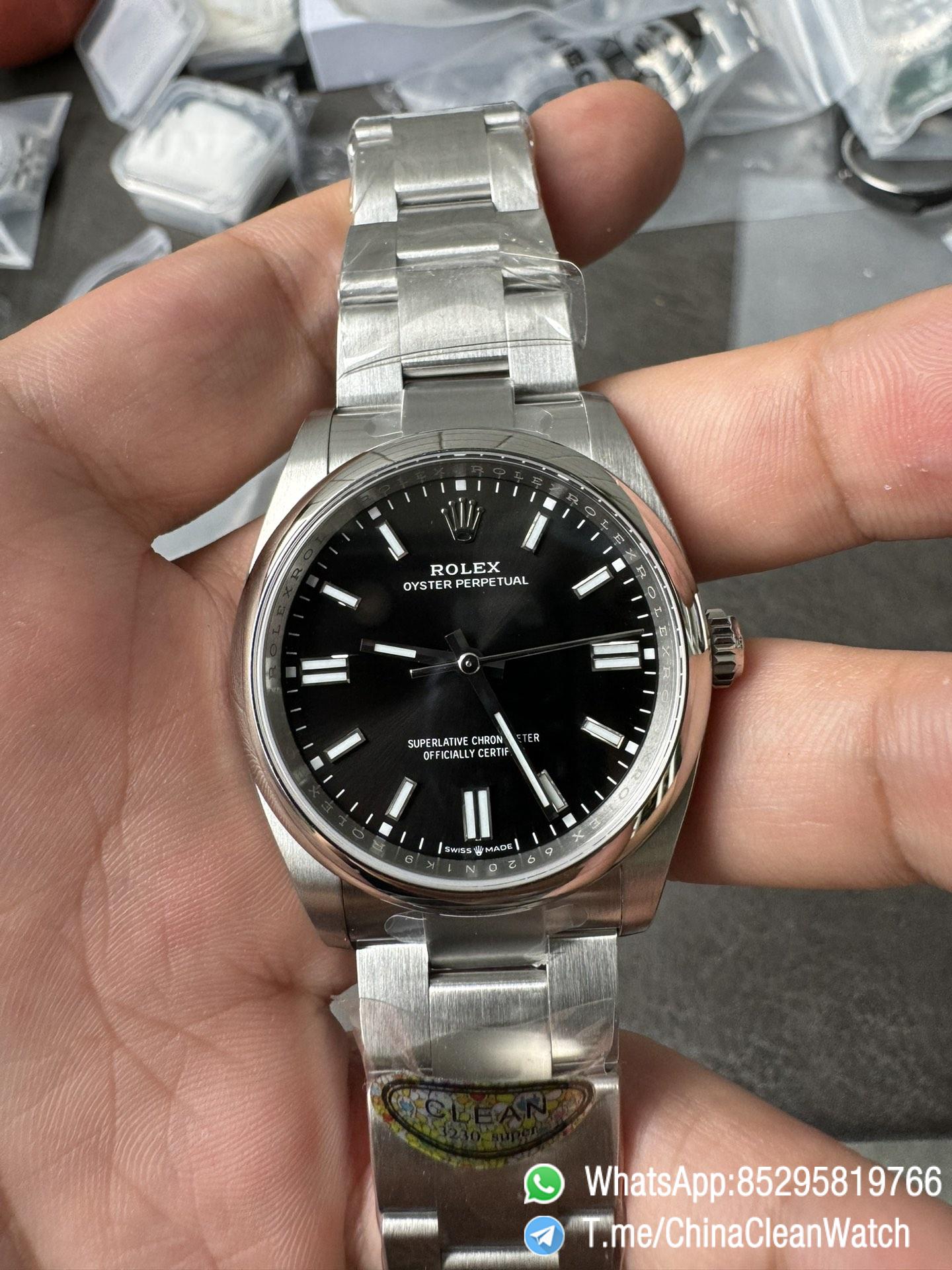 Clean Factory Oyster Perpetual 126000 36mm 904L Steel Black Dial VR3230 Movement 02 Clean Factory Oyster Perpetual 126000 36mm 904L Steel Black Dial VR3230 Movement 02