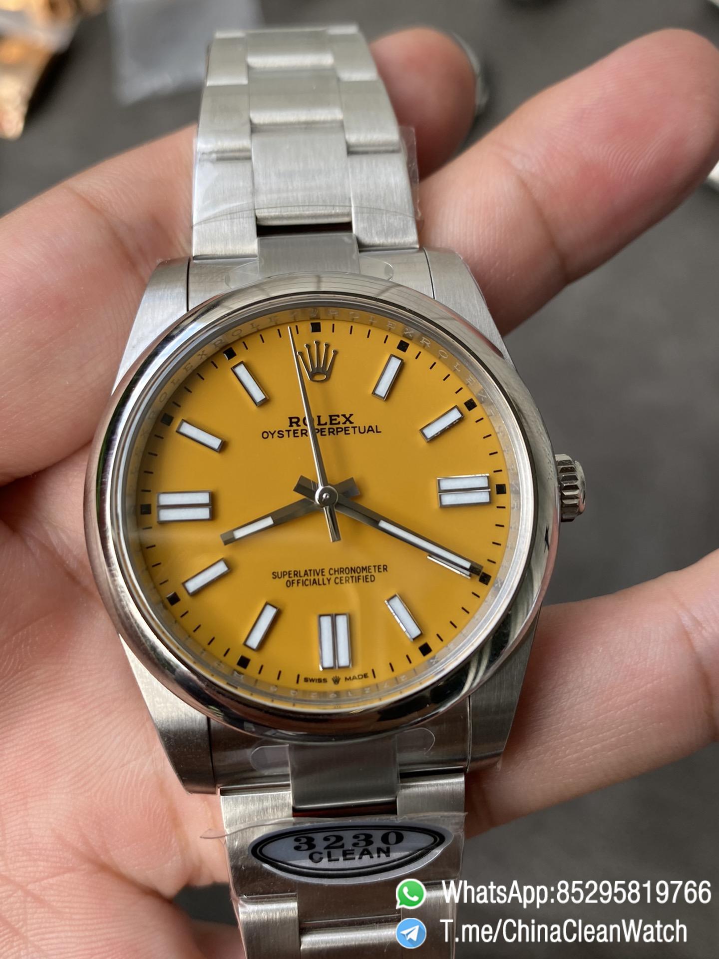 Clean Factory Rolex Oyster Perpetual 126000 36mm Yellow Dial 904L Steel VR3230 Movement 03 Clean Factory Rolex Oyster Perpetual 126000 36mm Yellow Dial 904L Steel VR3230 Movement 03