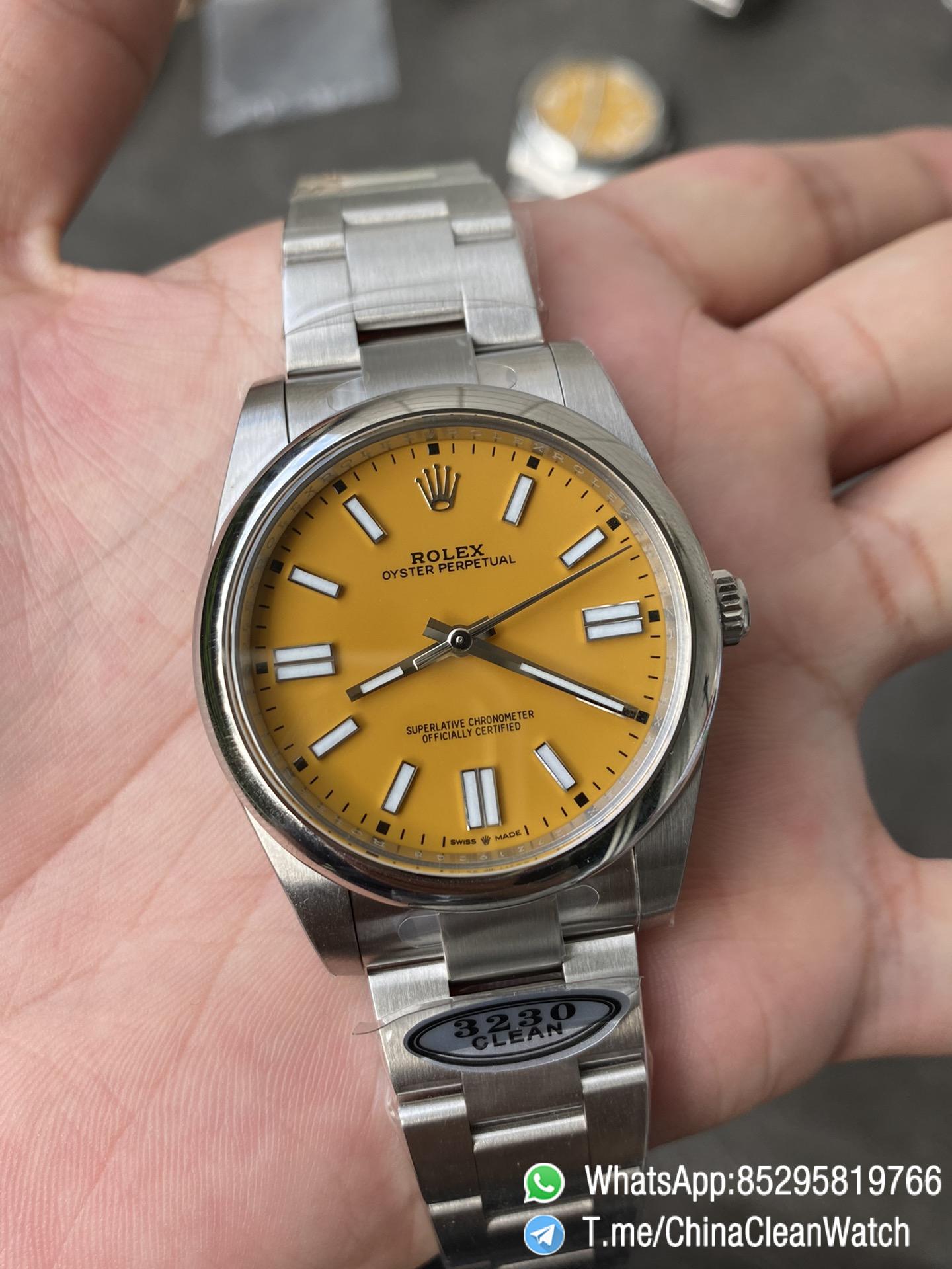 Clean Factory Rolex Oyster Perpetual 126000 36mm Yellow Dial 904L Steel VR3230 Movement 04 Clean Factory Rolex Oyster Perpetual 126000 36mm Yellow Dial 904L Steel VR3230 Movement 04