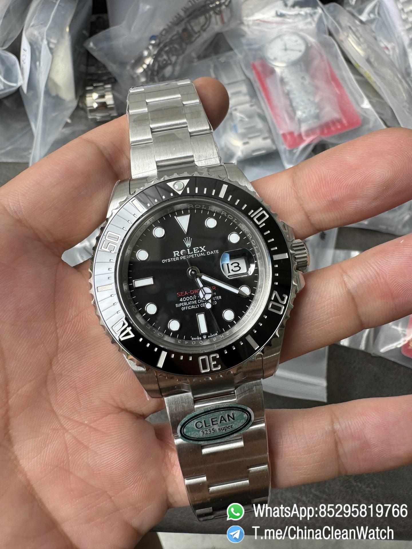 Clean Factory Rolex Sea Dweller 126600 Single Red 904L Steel Case and Bracelet SH3235 Movement 01 Clean Factory Rolex Sea Dweller 126600 Single Red 904L Steel Case and Bracelet SH3235 Movement 01