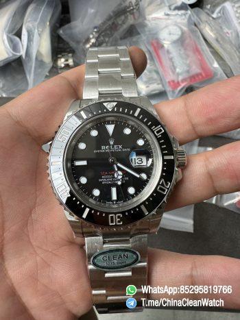 Clean Factory Rolex Sea Dweller 126600 Single Red 904L Steel Case and Bracelet SH3235 Movement 02