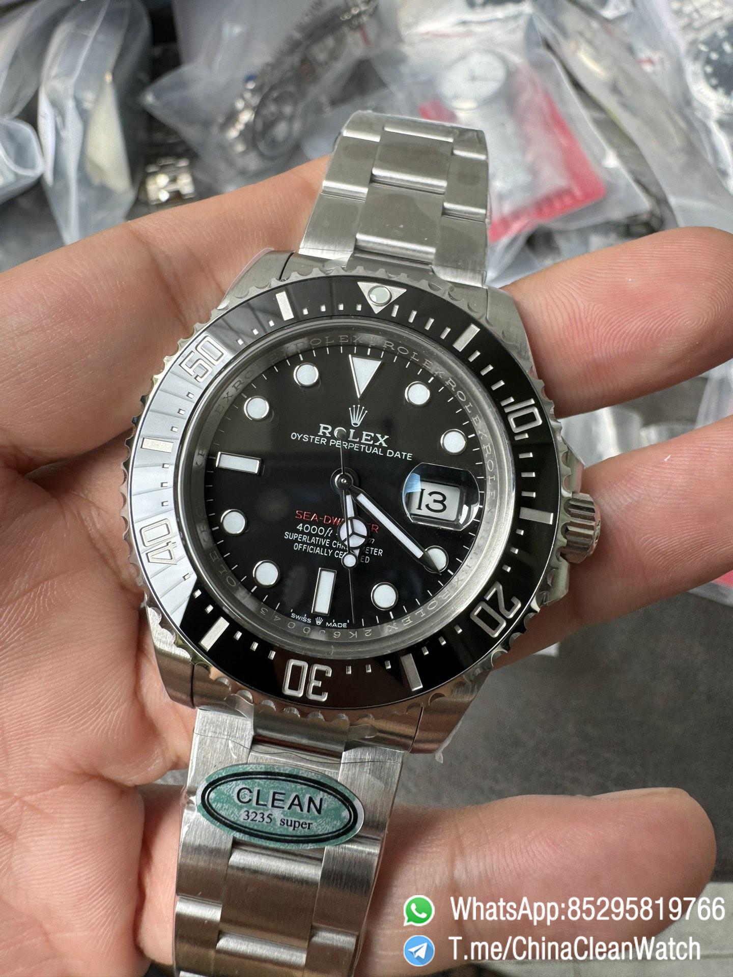 Clean Factory Rolex Sea Dweller 126600 Single Red 904L Steel Case and Bracelet SH3235 Movement 04 Clean Factory Rolex Sea Dweller 126600 Single Red 904L Steel Case and Bracelet SH3235 Movement 04