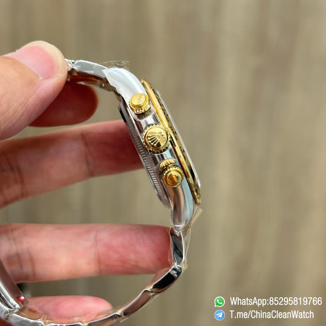 Clean Factory Daytona 126503 Two Tone Yellow Gold Steel Bracelet White Dial with Gold Eye Sub Dial SH4131 Movement 06 Clean Factory Daytona 126503 Two Tone Yellow Gold Steel Bracelet White Dial with Gold Eye Sub Dial SH4131 Movement 06