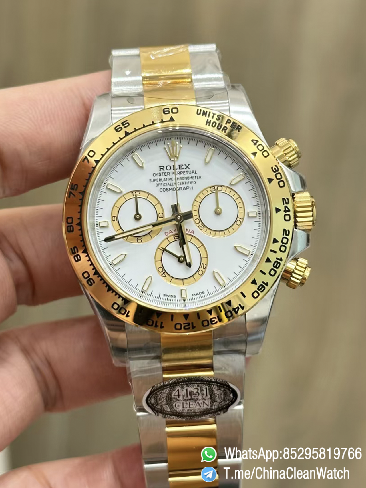 Clean Factory Daytona 126509 18K White Gold Plated on Case Bracelet Grey Dial with Black Sub Dial SH4131 Movement 00 Clean Factory Daytona 126509 18K White Gold Plated on Case Bracelet Grey Dial with Black Sub Dial SH4131 Movement 00