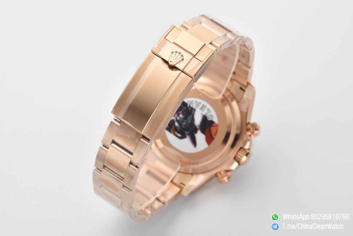 Clean Factory Rolex Daytona 126505 Rose Gold Case Bracelet Black Dial with Rose Gold Sub Dial SH4131 Movement 08 Clean Factory Rolex Daytona 126505 Rose Gold Case Bracelet Black Dial with Rose Gold Sub Dial SH4131 Movement 08