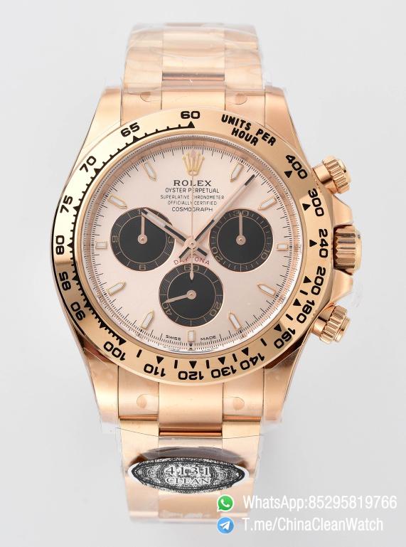Clean Factory Rolex Daytona 126505 Rose Gold Case Bracelet Rose Gold Dial with Black Sub Dial SH4131 Movement 01 1 Clean Factory Rolex Daytona 126505 Rose Gold Case Bracelet Rose Gold Dial with Black Sub Dial SH4131 Movement 01 1