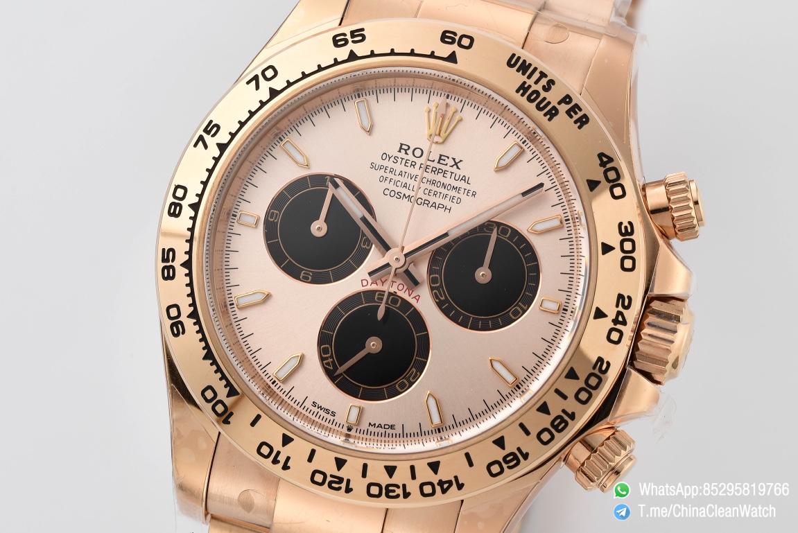 Clean Factory Rolex Daytona 126505 Rose Gold Case Bracelet Rose Gold Dial with Black Sub Dial SH4131 Movement 03 Clean Factory Rolex Daytona 126505 Rose Gold Case Bracelet Rose Gold Dial with Black Sub Dial SH4131 Movement 03