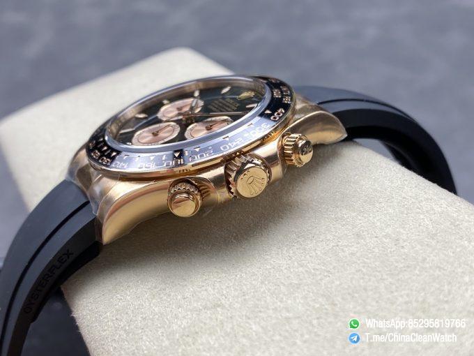 Clean Factory Daytona 126515LN 18K Rose Gold Plated Case Black and Rose Gold Dial Oysterflex Strap SH4131 04