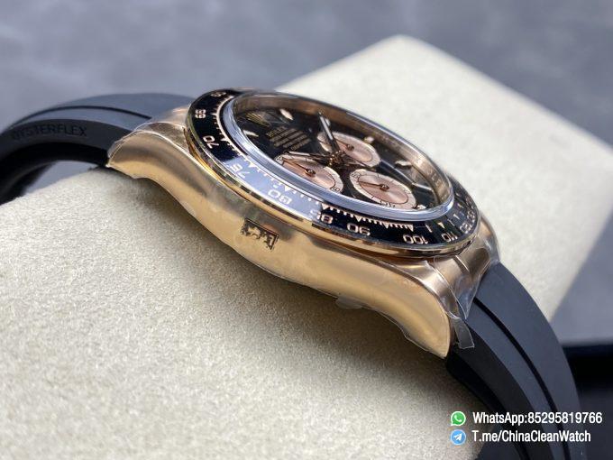 Clean Factory Daytona 126515LN 18K Rose Gold Plated Case Black and Rose Gold Dial Oysterflex Strap SH4131 05