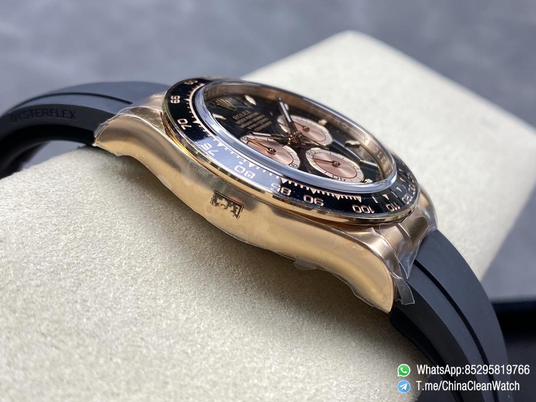Clean Factory Daytona 126515LN 18K Rose Gold Plated Case Black and Rose Gold Dial Oysterflex Strap SH4131 05 Clean Factory Daytona 126515LN 18K Rose Gold Plated Case Black and Rose Gold Dial Oysterflex Strap SH4131 05