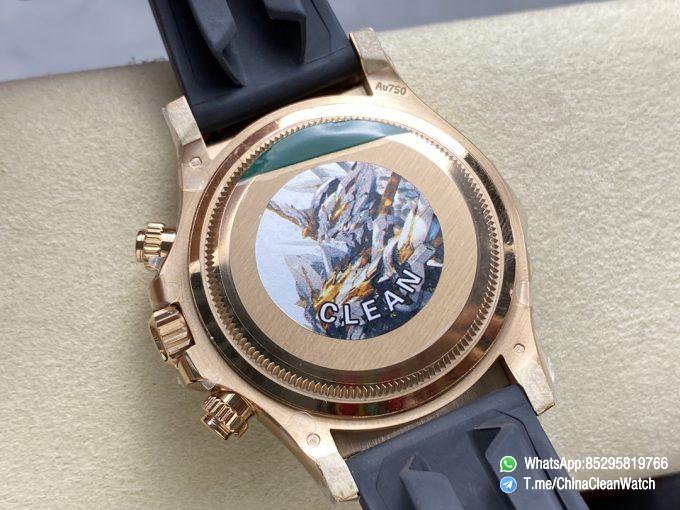 Clean Factory Daytona 126515LN 18K Rose Gold Plated Case Black and Rose Gold Dial Oysterflex Strap SH4131 06