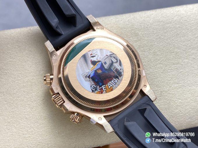 Clean Factory Rolex Daytona 126515LN Black Dial with Diamonds Markers 18K Rose Gold Case Oysterflex Strap SH4131 Movement 07