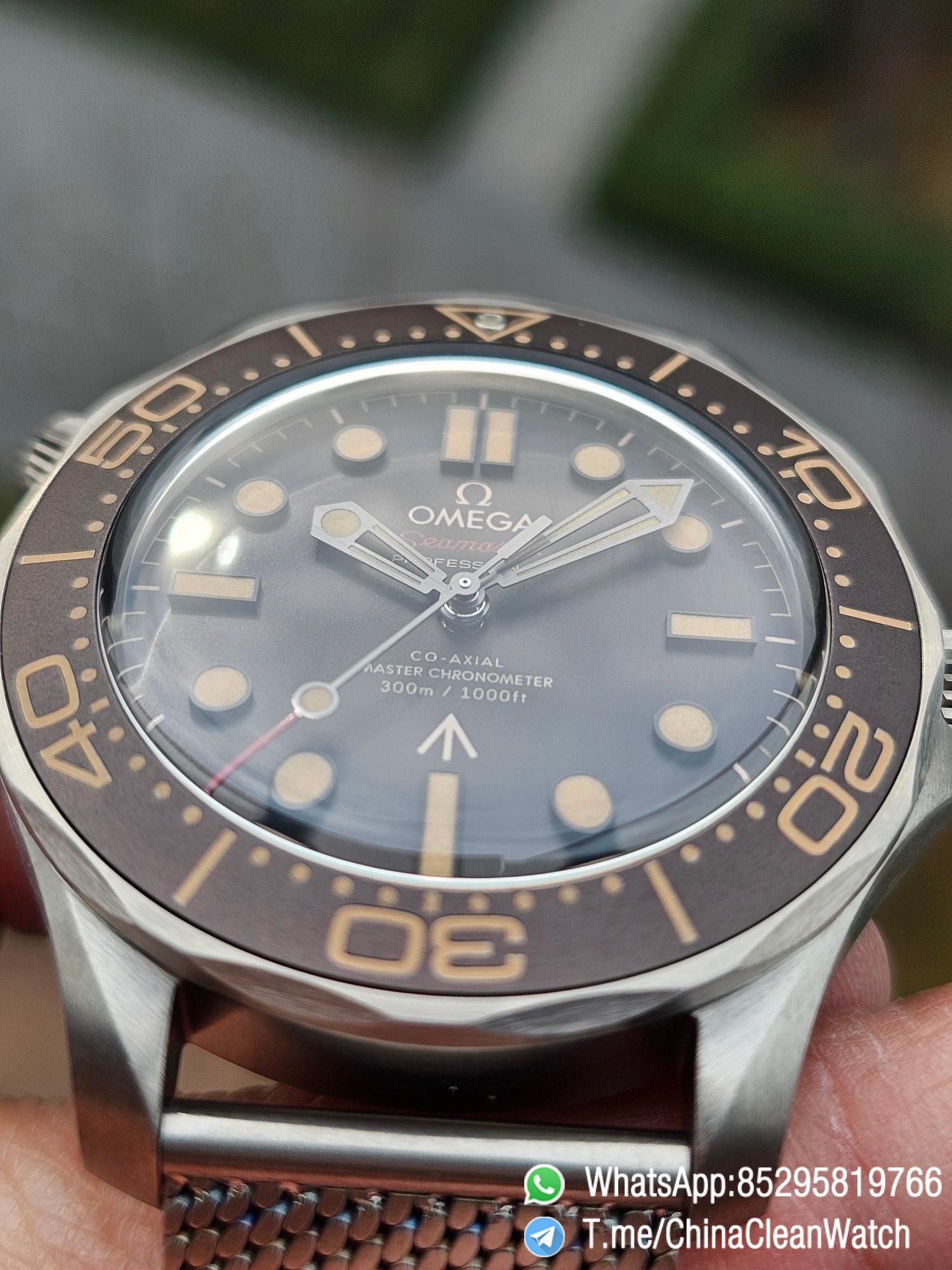 VSF Omega Seamaster 300 No Time to Die James Bond Titanium Case Titanium Mesh Bracelet A8806 Cal.8806 04 VSF Omega Seamaster 300 No Time to Die James Bond Titanium Case Titanium Mesh Bracelet A8806 Cal.8806 04