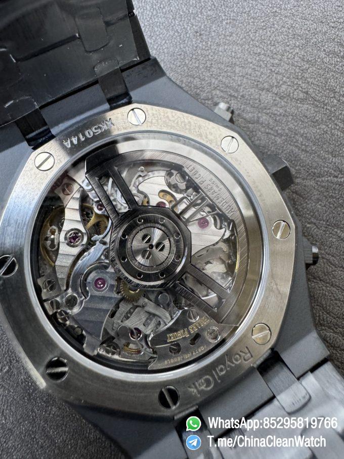 APS Factory Super Clone AP Royal Oak Chrono 26240 Black Dial Black Ceramic Case and Bracelet SuperClone 4401 Movement 09