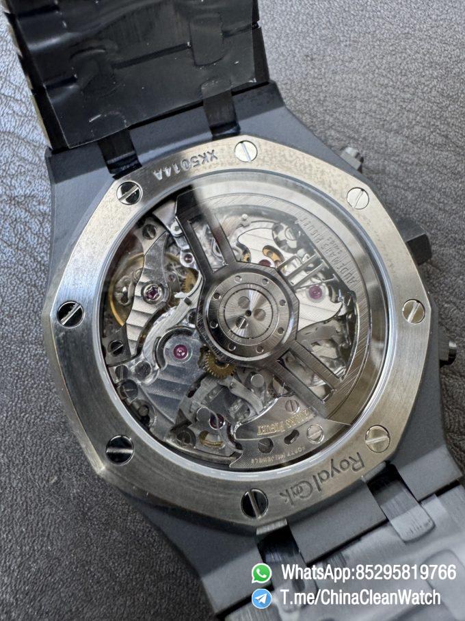 APS Factory Super Clone AP Royal Oak Chrono 26240 Black Dial Black Ceramic Case and Bracelet SuperClone 4401 Movement 10