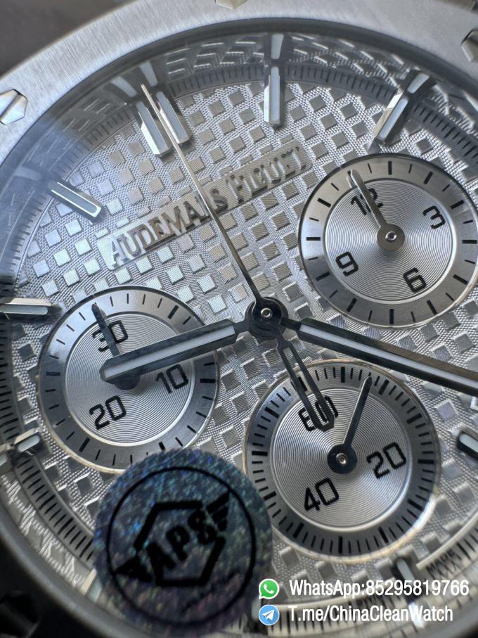 APS Factory Super Clone AP Royal Oak Chrono 26240 Silver Dial Stainless Steel Case and Bracelet SuperClone 4401 Movement 05