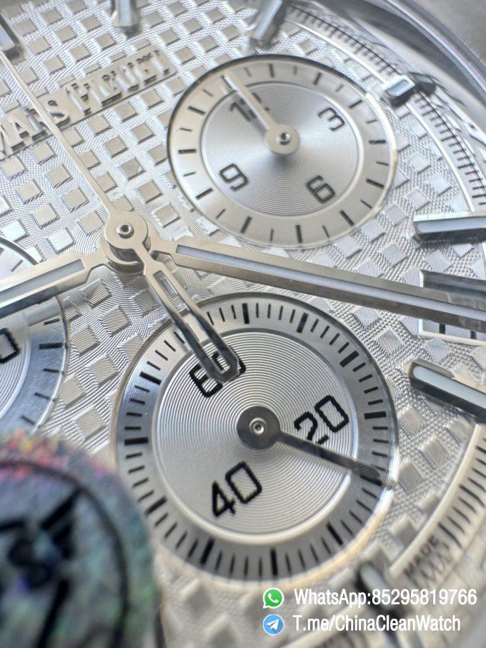 APS Factory Super Clone AP Royal Oak Chrono 26240 Silver Dial Stainless Steel Case and Bracelet SuperClone 4401 Movement 09