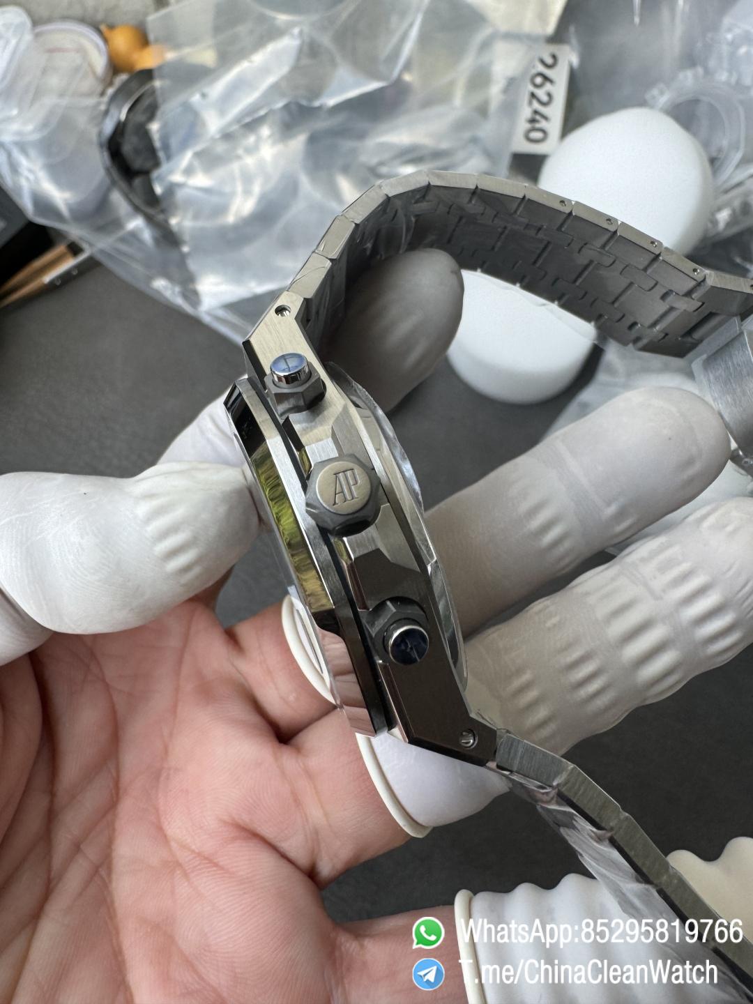 APS Factory Super Clone Royal Oak Chrono 26240 Blue Dial on Stainless Steel Case and Bracelet SuperClone 4401 Movement 08 APS Factory Super Clone Royal Oak Chrono 26240 Blue Dial on Stainless Steel Case and Bracelet SuperClone 4401 Movement 08