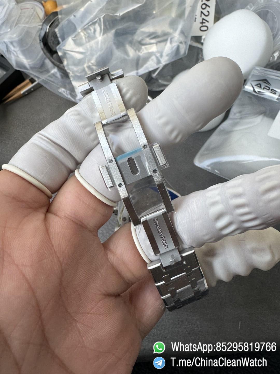 APS Factory Super Clone Royal Oak Chrono 26240 Blue Dial on Stainless Steel Case and Bracelet SuperClone 4401 Movement 11 APS Factory Super Clone Royal Oak Chrono 26240 Blue Dial on Stainless Steel Case and Bracelet SuperClone 4401 Movement 11