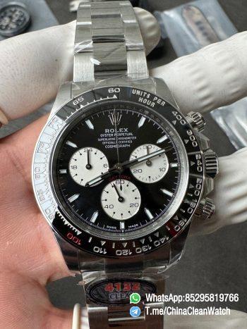 Clean Factory Watch Daytona Le Mans 126529 Black Dial White Chronograph Sub Dial Luminos Hous Markers SuperClone 4132 Movement 00