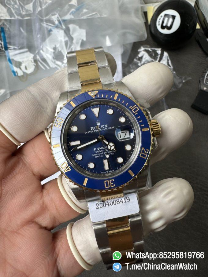 Clean Factory Watch Submariner 126613LB 41mm Blue Dial Blue Ceramic Bezel Wrapped 18K Yellow Gold Case and Oyster Bracelet SH3235 Movement 02